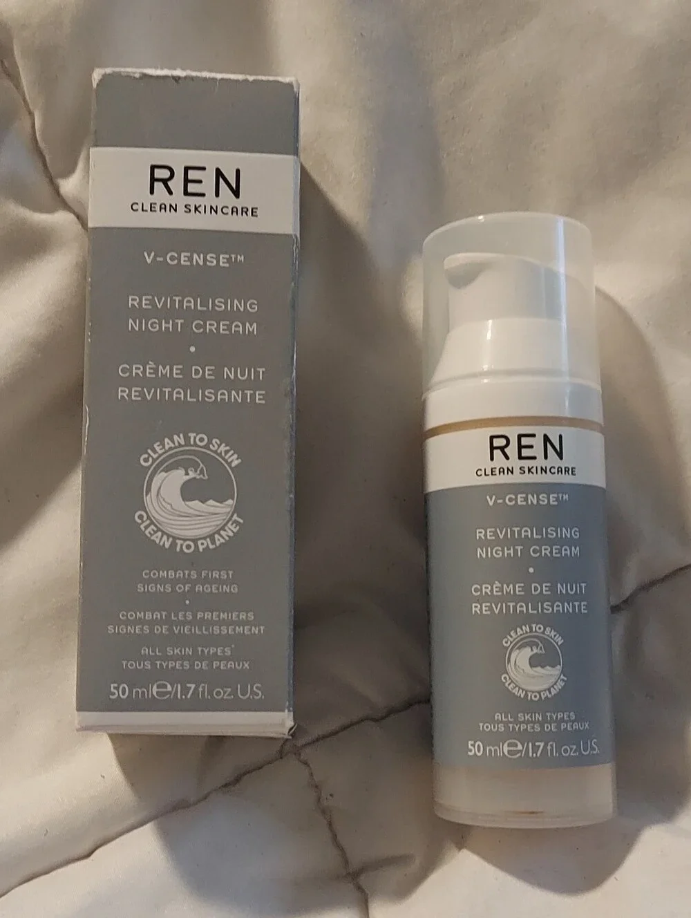 REN V-Cense Revitalising Night Cream 50ml NEW